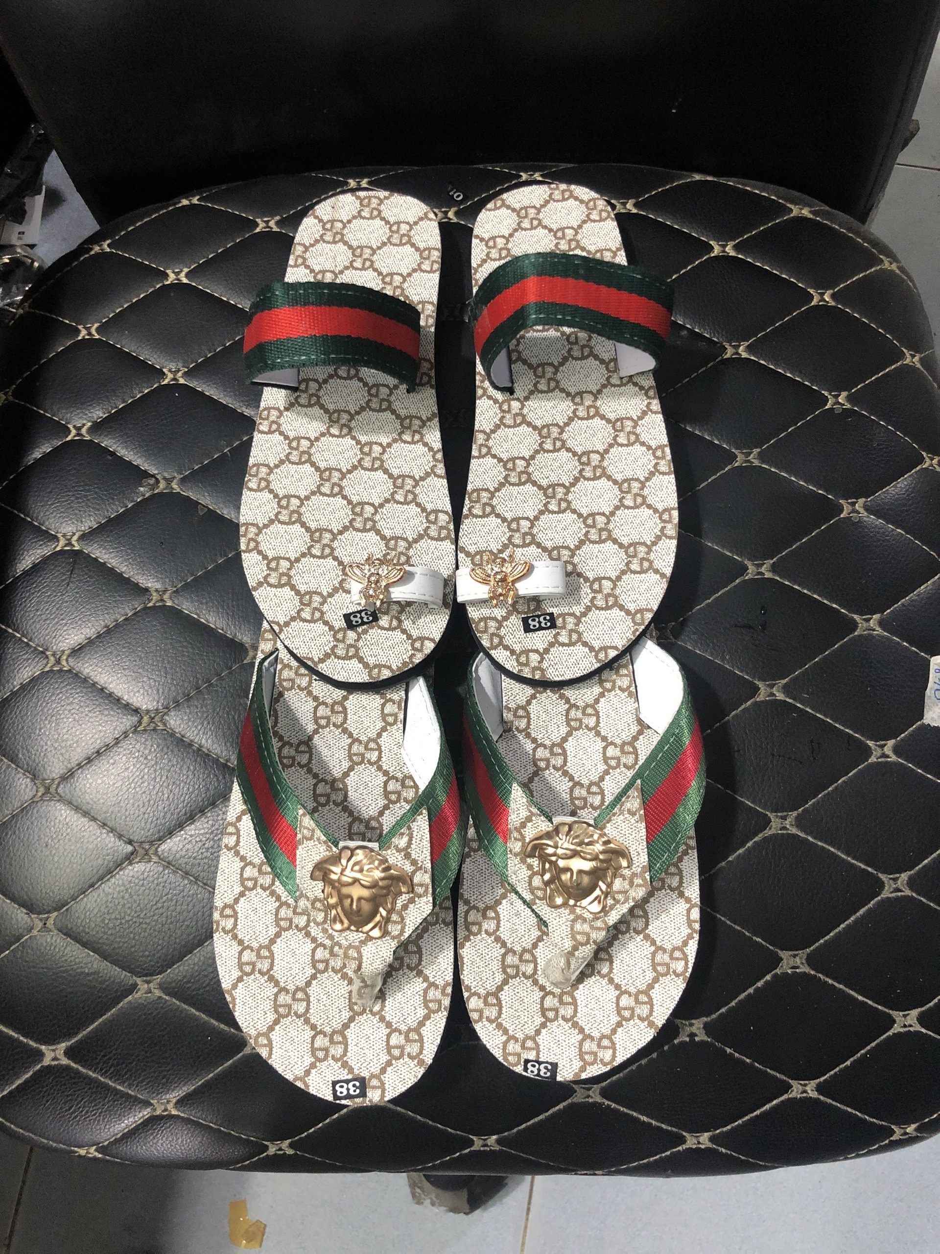 [FREESHIP + HOÀN TIỀN 50K] dép cặp nam và nữ sandal đồng nai ( đế kem mờ gg quai dù ) size từ 35 nữ đến 43 nam