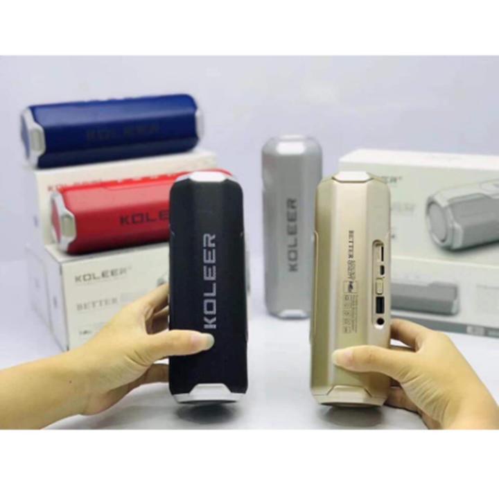 Loa bluetooth koleer s218 bass cực mạnh siêu hay- hỗ trợ thẻ nhớ/usb/aux/fm