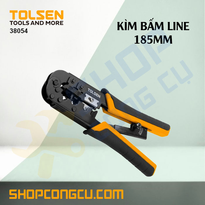 Kìm bấm line 185mm tolsen 38054