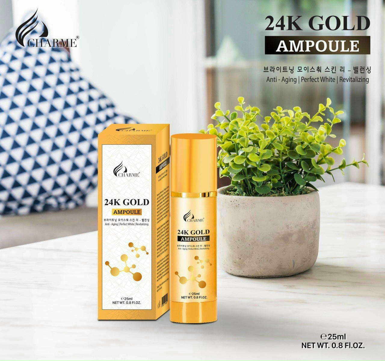 SERUM Vàng 24k GOLD HÀN QUốC chính hãng ( tặng nước hoa)