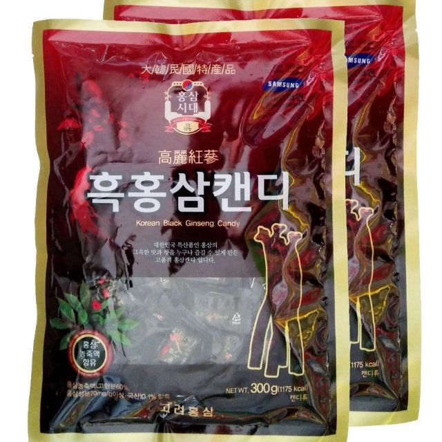 Kẹo sâm đen hàn quốc 170g vị nhân sâm đậm đà