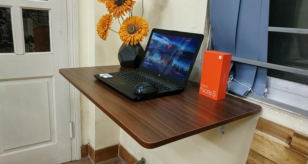 Bàn gập treo tường gỗ CN 50x80cm tải 50-70kg