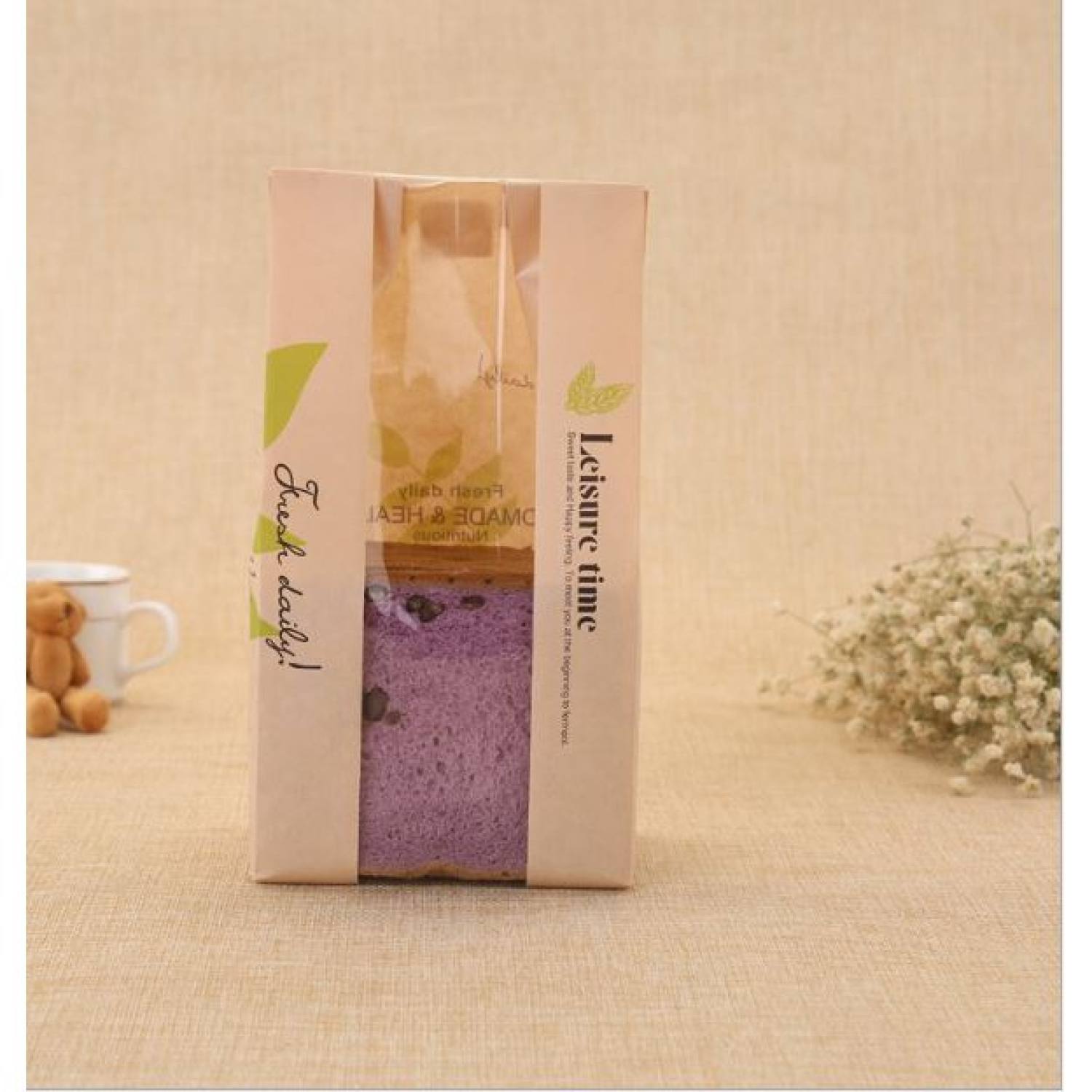 Túi bánh mì hoa cúc dọc dài 10 chiếc