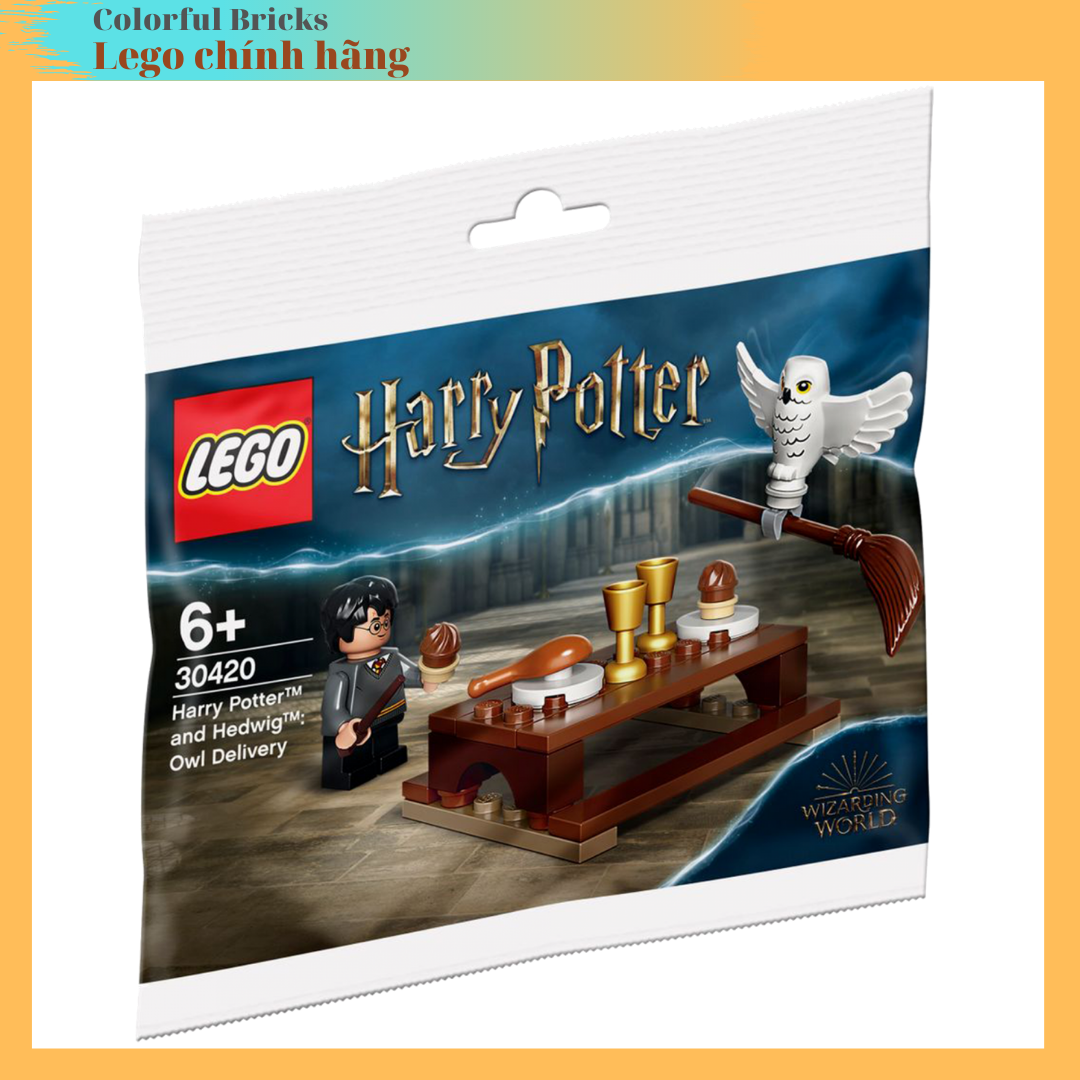 Lego harry potter 30420 - harry potter và cú đưa thư hedwig - polybag - chính hãng