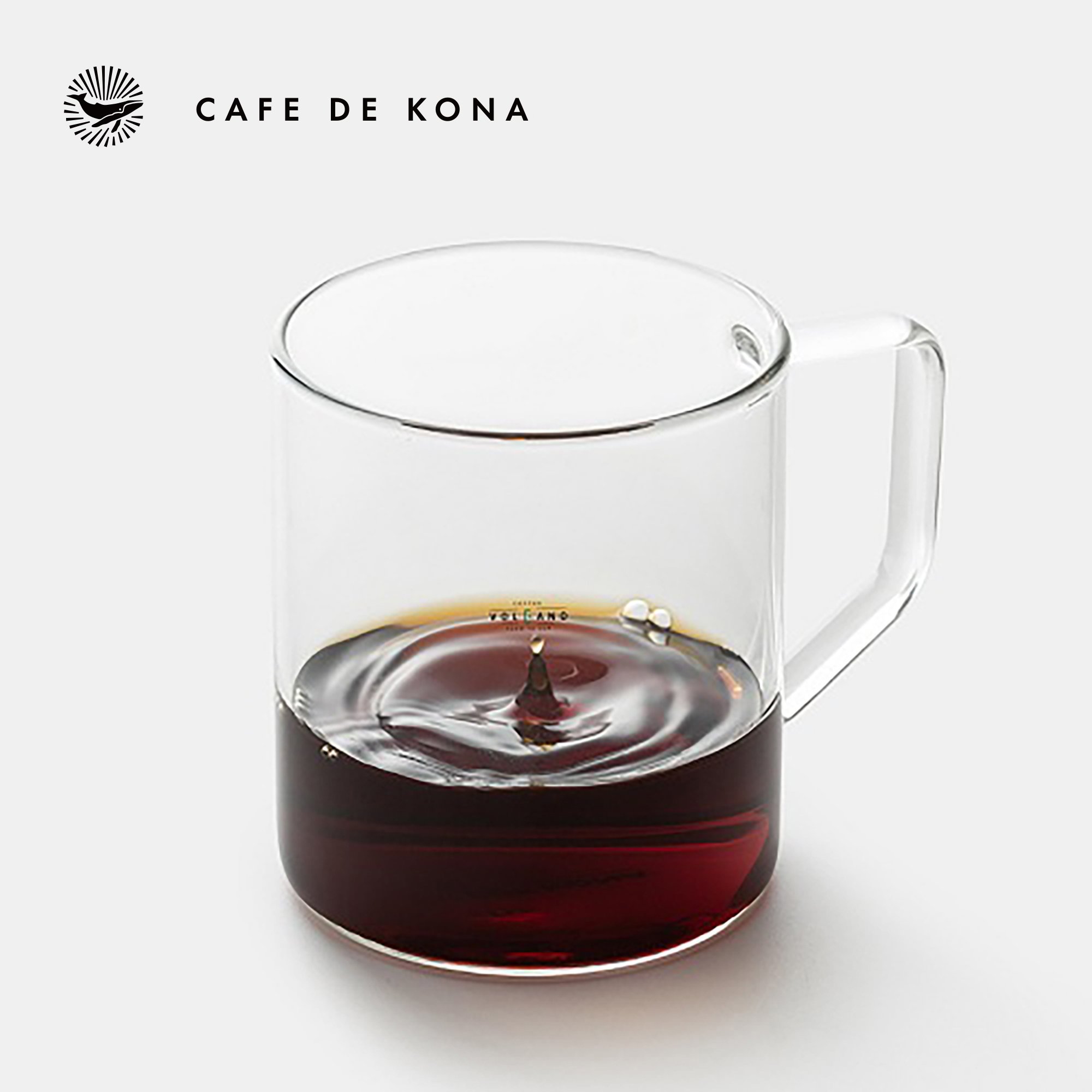 [HCM]Ly thủy tinh uống trà cà phê 360ml Cafede Kona