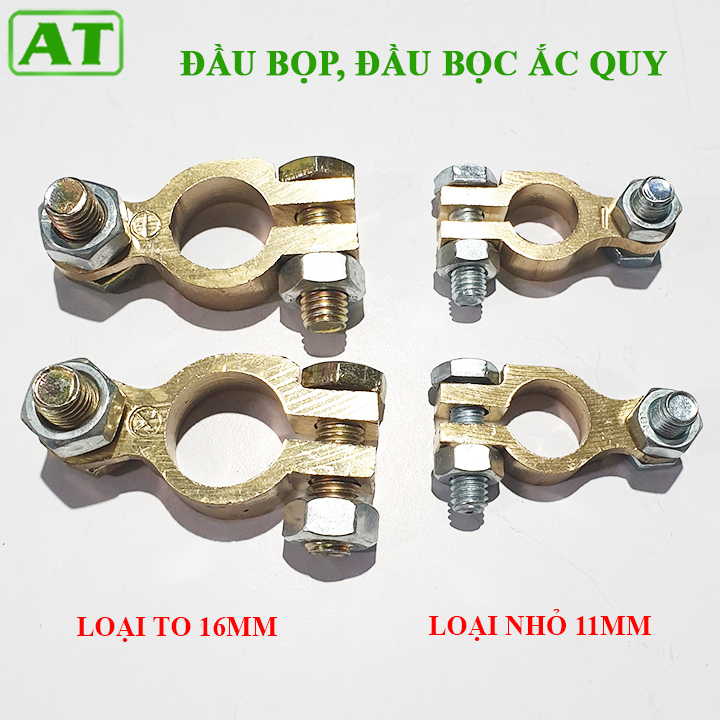 Đầu Bọp, Đầu Bọc Cọc Bình Ắc Quy Đường Kính 11mm và 16mm