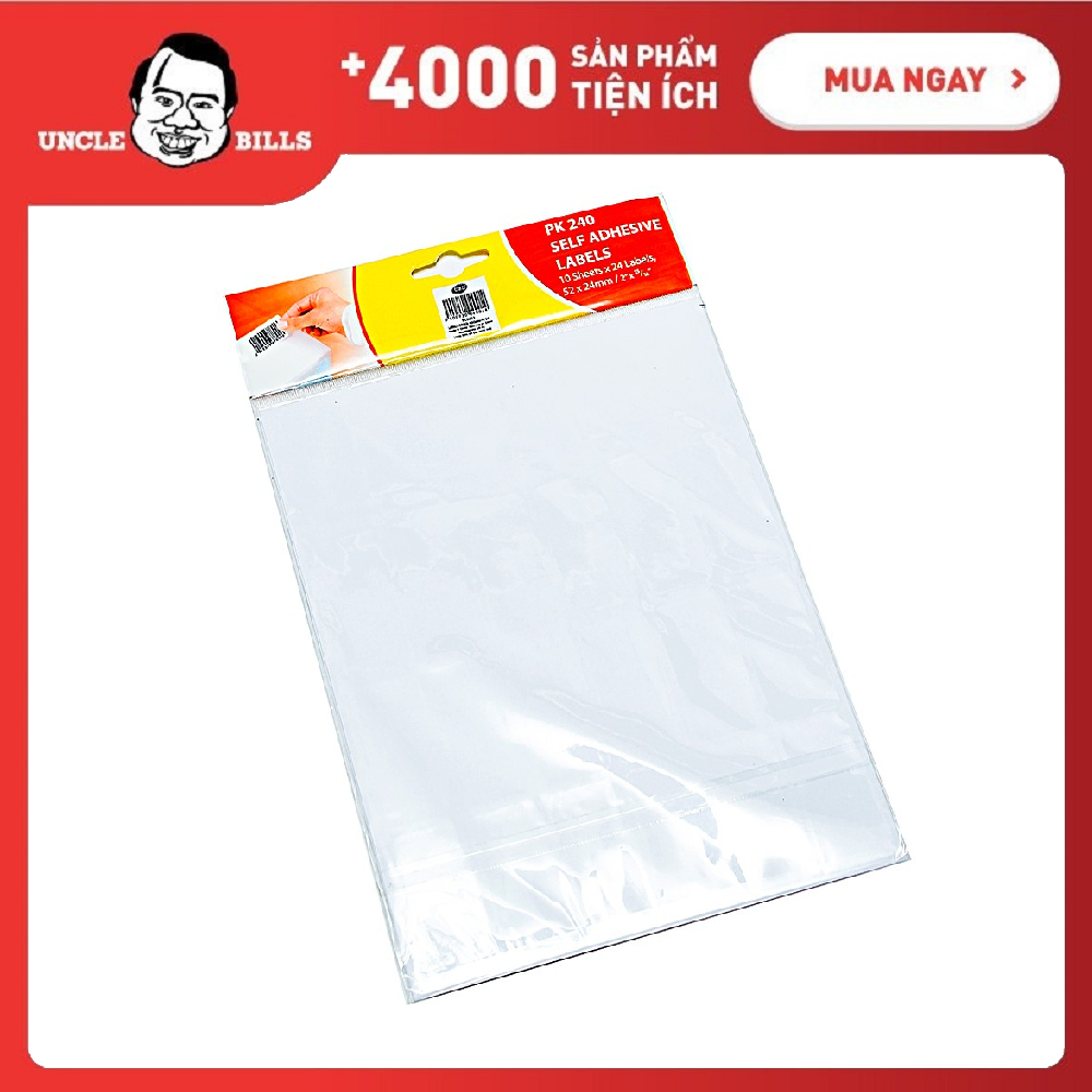 Nhãn dính 52x24mm 240 cái ubl sl0003