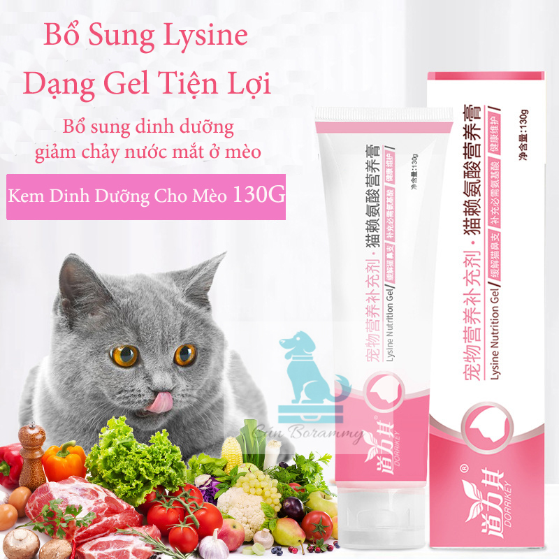 [Hoàn Tiền 10%]Lysine dạng gel tiện lợi kích thích ăn uống cho mèo - Kem dinh dưỡng phòng hô hấp trị chảy nước mắt cho mèo