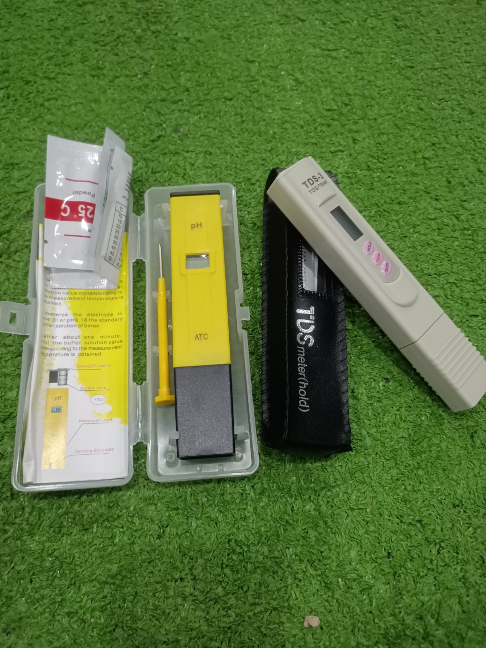 Bộ đôi test nước , đo độ cứng (TDS ), đo kiềm (PH)