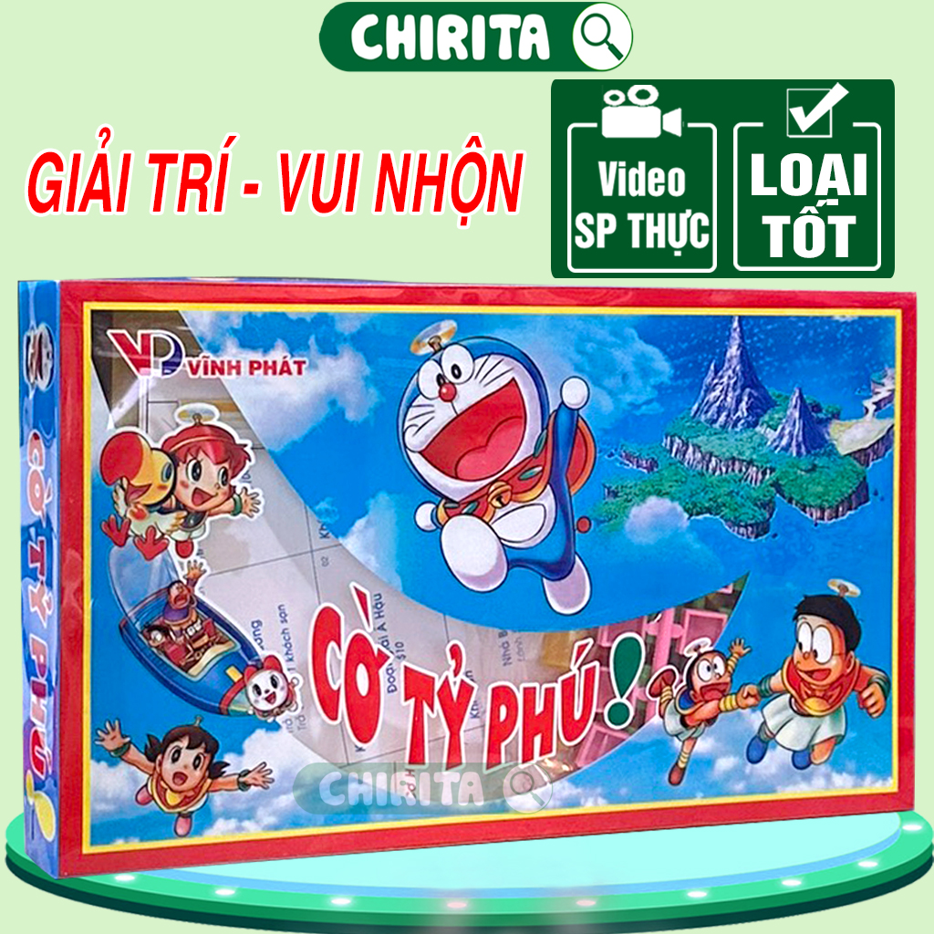 Cờ Tỷ Phú Doremon Việt Nam - Bộ Cờ Tỉ Phú Board game Bàn Giấy