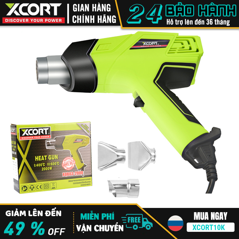 Máy khò nhiệt-máy thổi hơi,khò nhiệt xcort 2000w chính hãng