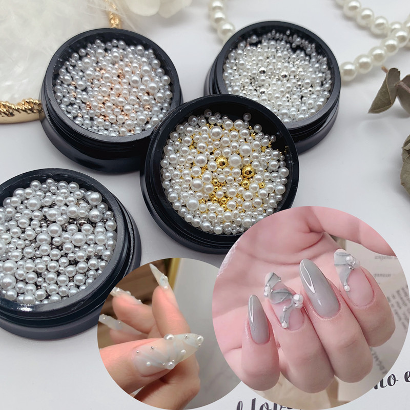 Hủ bi trang trí móng tay mix đủ size