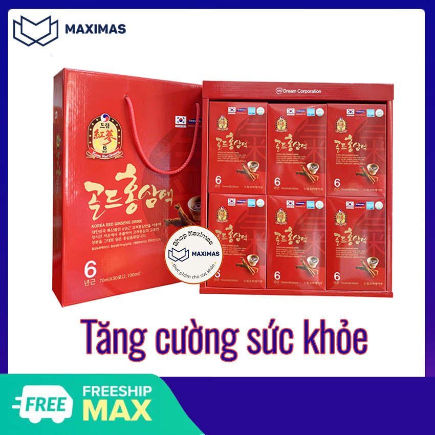 Nước uống Hồng sâm Hàn Quốc hộp 5 hoặc 30 gói