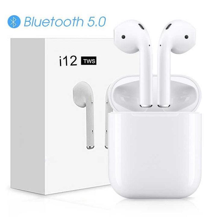 Tai nghe bluetooth i12 tws bluetooth 5.0 cảm biến vân tay