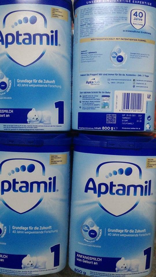 Sữa aptamil xanh số 1, hàng nội địa đức