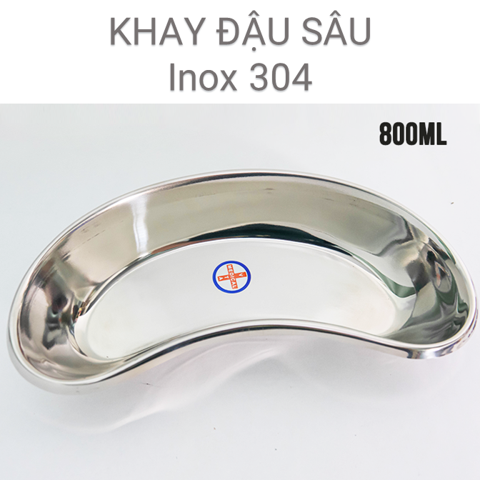 Khay đậu sâu inox 304 y tế dung tích 800ml sản xuất tại Việt Nam