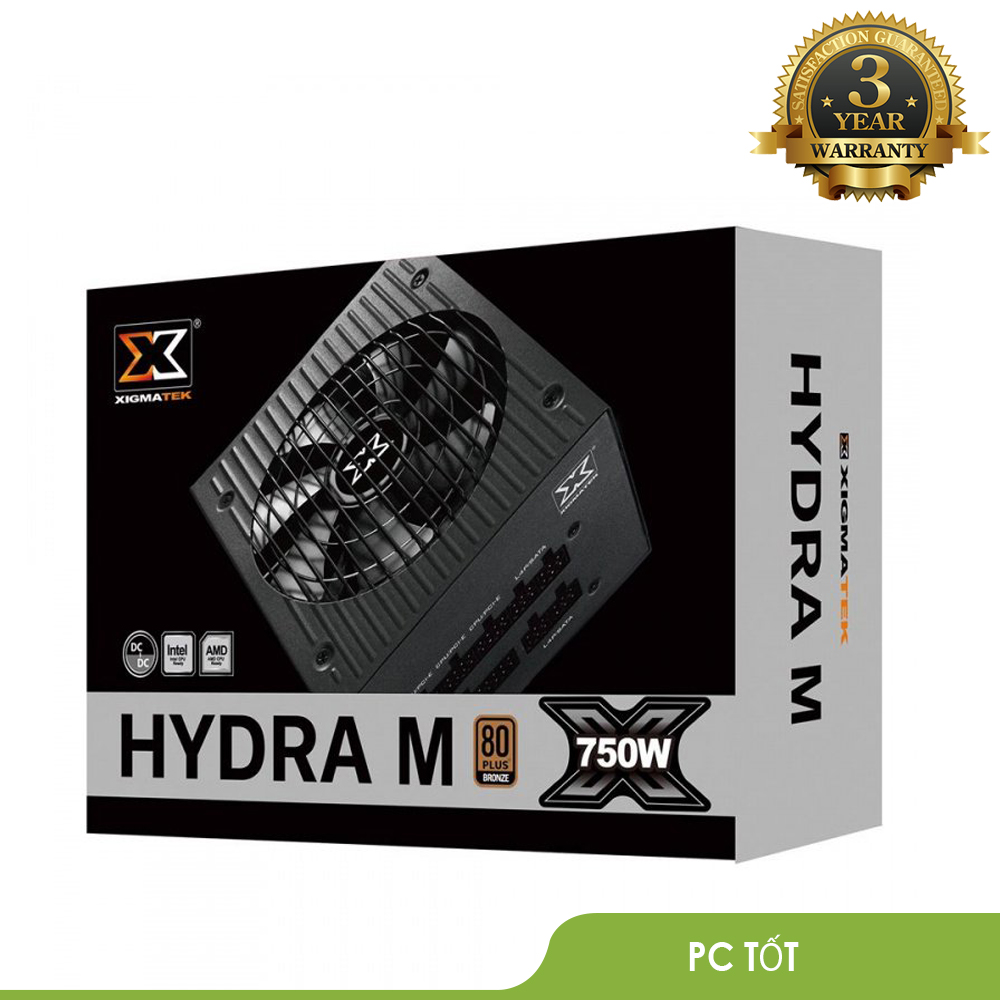 Nguồn máy tính Xigmatek HYDRA M 750 (EN44221) - 80PLUS BRONZE 100% CÁP RỜI