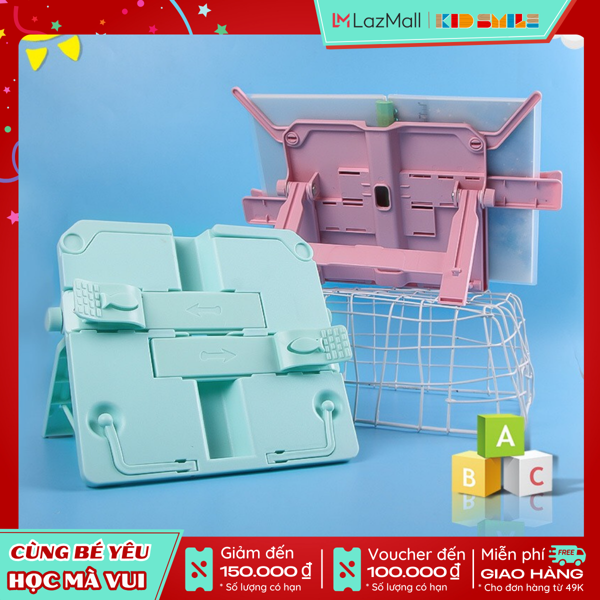 Giá đỡ đọc sách thông minh, giá đỡ điện thoại, Ipad chống cận thị chất liệu nhựa ABS được các cha mẹ tin dùng cho trẻ em từ 4 tuổi trở lên