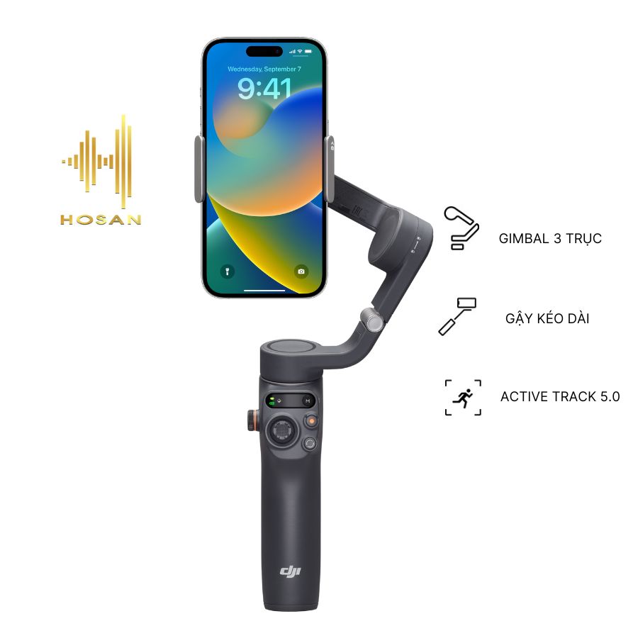 Gimbal chống rung cho điện thoại DJI Osmo 6 / Omso SE / Osmo 4 SE / Omso 5 - Tay cầm ổn định smartphone thế hệ mới nhiều cải tiến giá tốt cho người làm Vlog