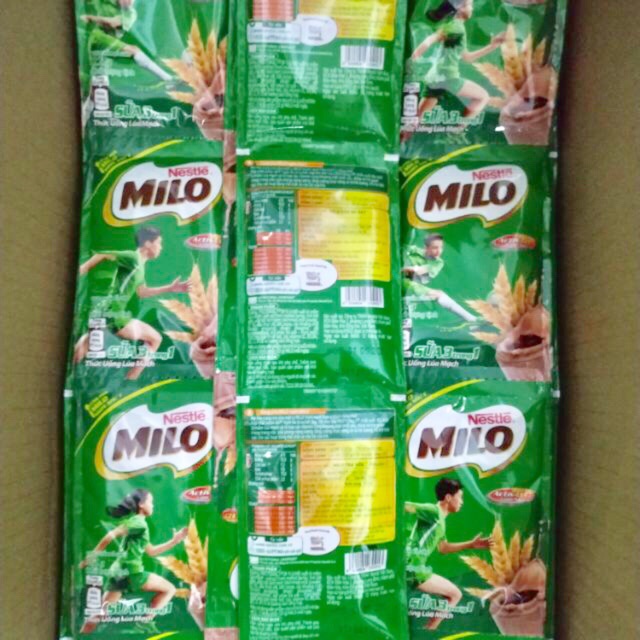 Dây 10 gói sữa Milo Active lúa mạch