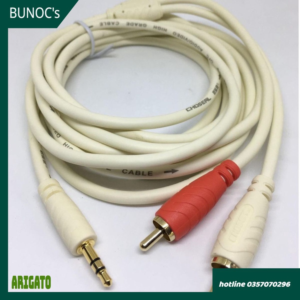 Dây loa xinh dây trắng xanh 1 ra 2 1,5M 1