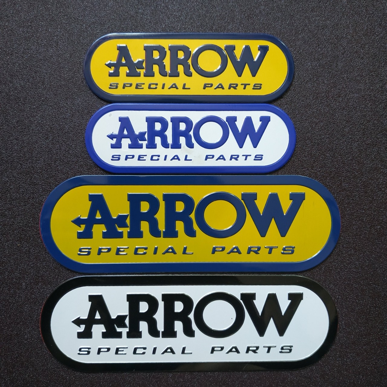 Tem nhôm dán Pô Arrow nhiều kích thước