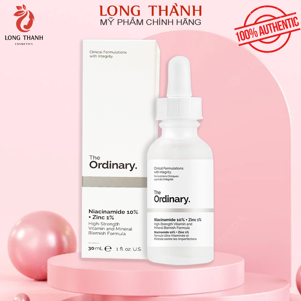 Serum the ordinary niacinamide 10% + zinc 1% 30ml - giảm mụn mờ thâm dưỡng trắng sáng da