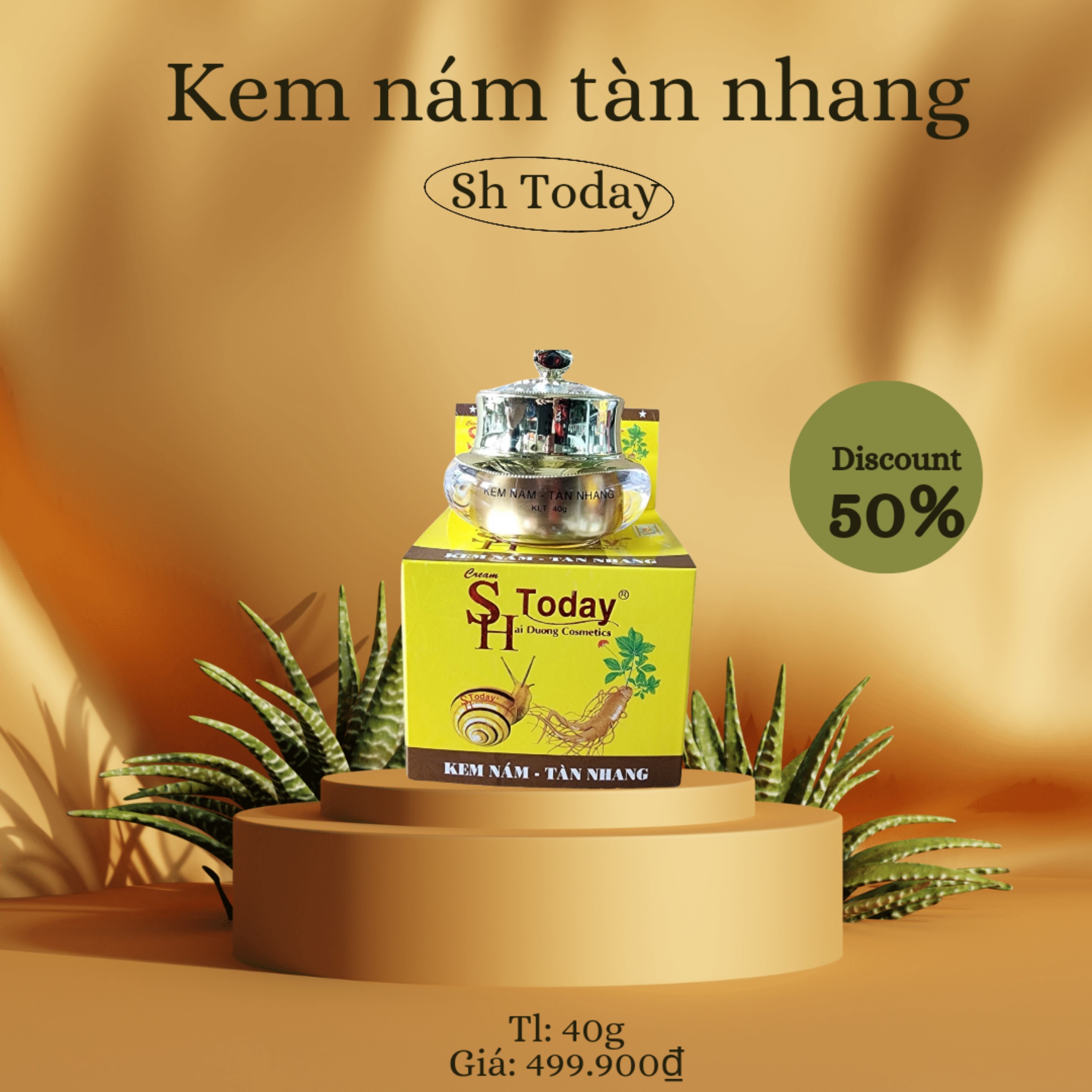 Kem nám tàn nhang SH Today Vip 10 tác dụng loại 40g