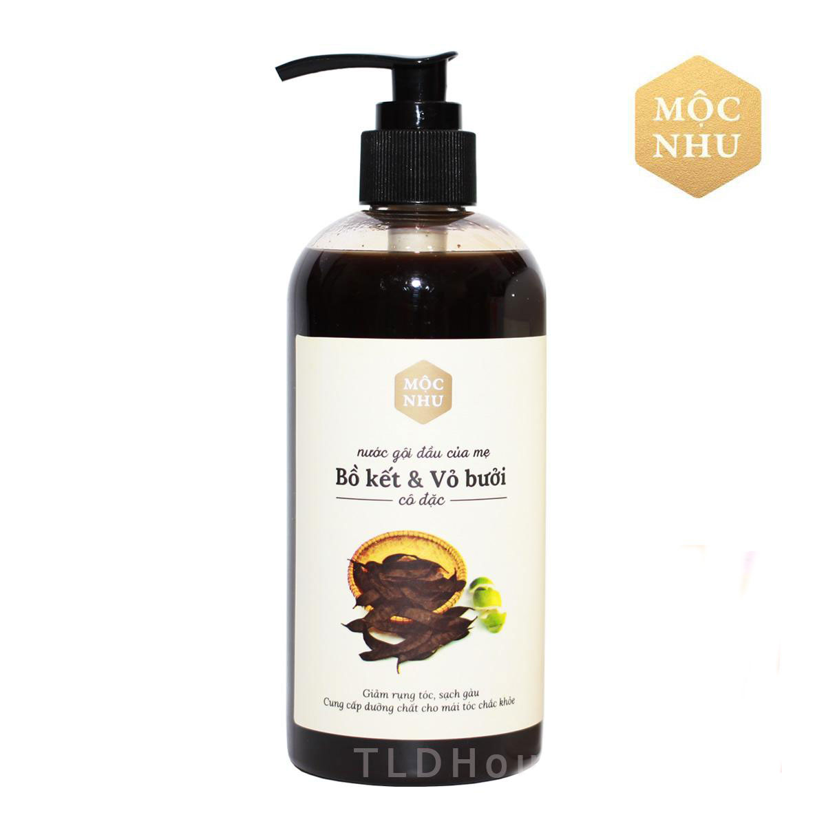 Nước Gội Mộc Nhu từ Bồ Kết Vỏ Bưởi cô đặc chai 300ml