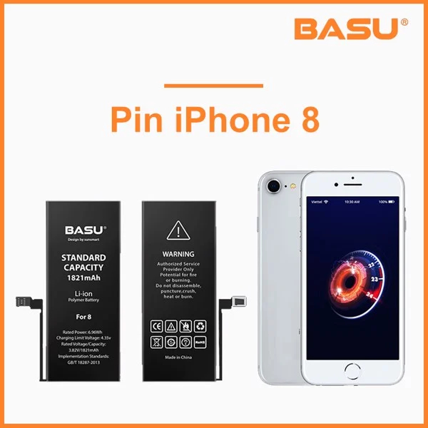 Pin basu iphone 8
