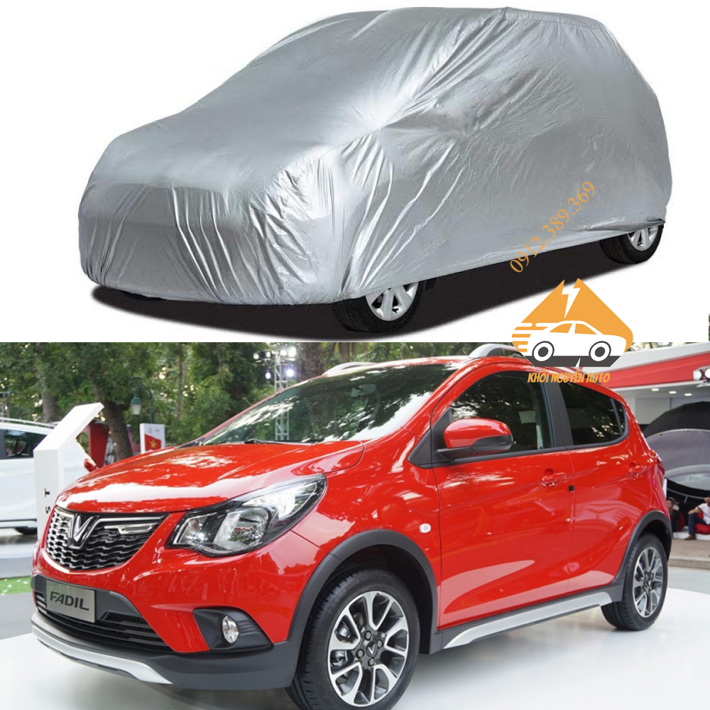 Bạt Phủ xe Ô Tô Vinfast Fadil , Bạt Trùm Xe Hơi Vải Dù Siêu Bền Chống Mưa Nắng Bảo Vệ xe