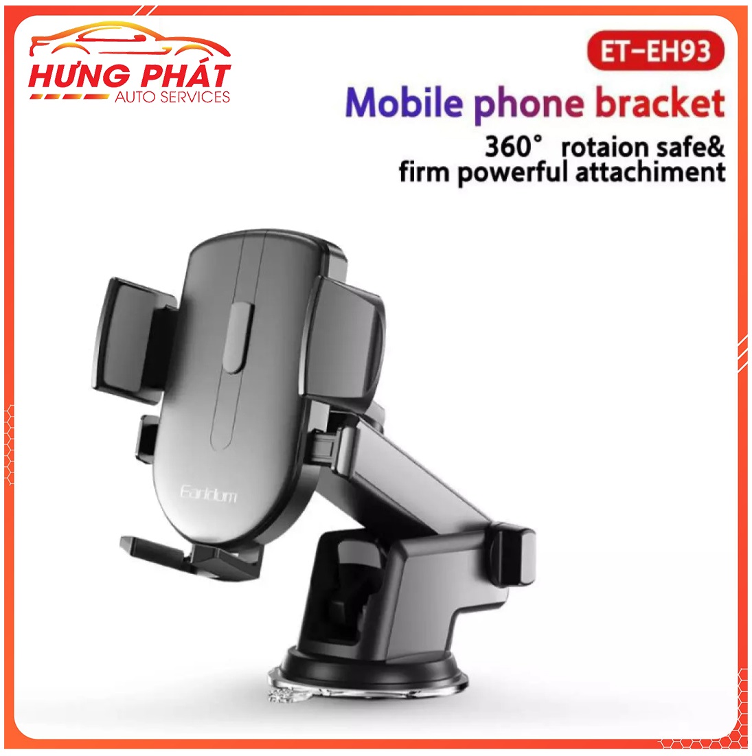 Giá Đỡ Điện Thoại, Kẹp Điện Thoại EARLDOM Xoay 360 Dùng Trong Xe Ôtô Chắc Chắn Kiểu Giáng Sang Trọng Chuẩn Loại A1