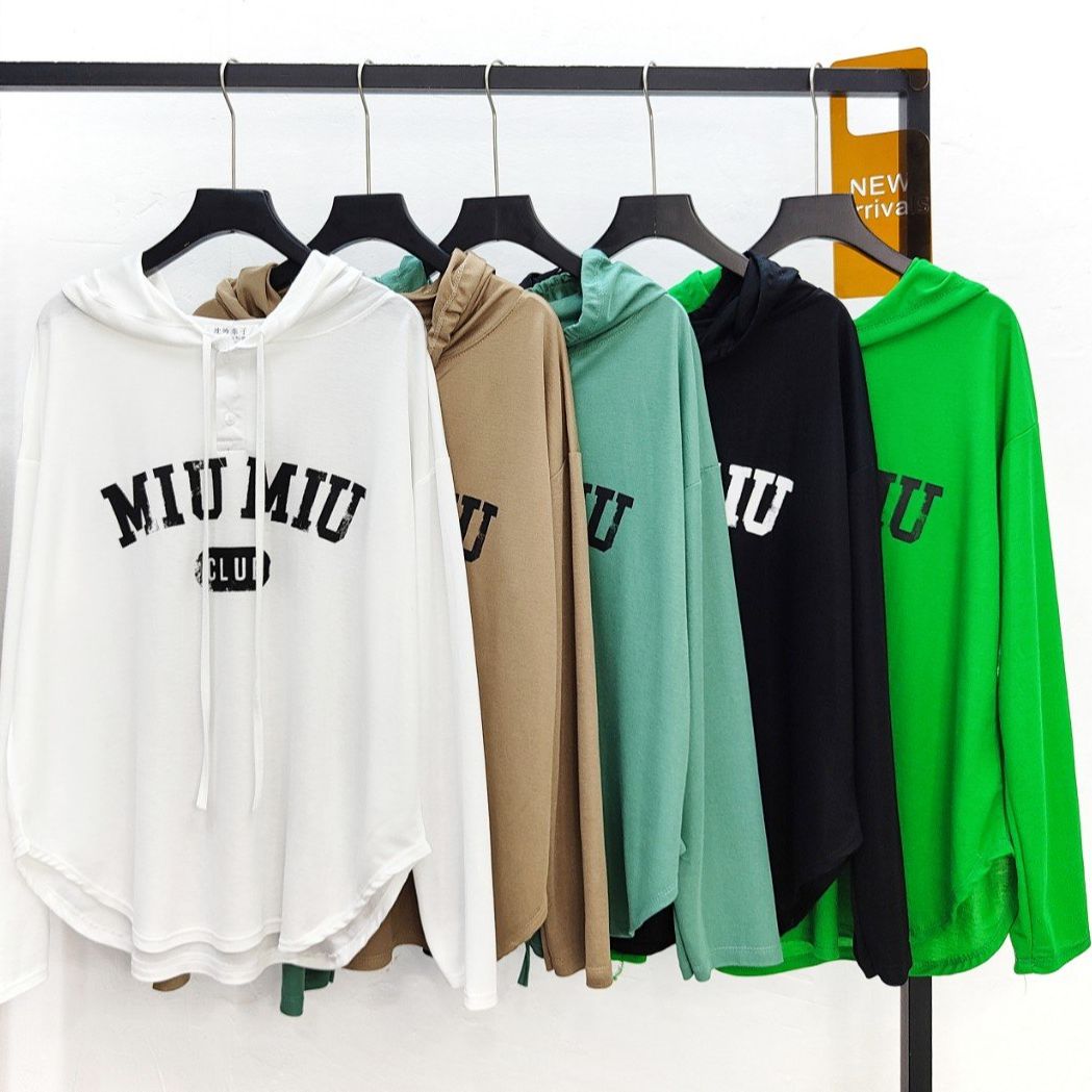 Áo khoác hoodie MIUMIU 4 màu nam nữ ullzzang unisex vải nỉ mỏng