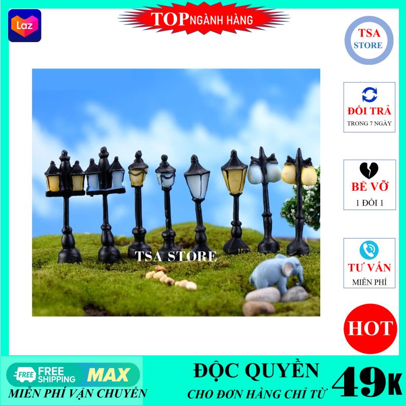 Tiểu cảnh mini Cột đèn đường trang trí tiểu cảnh sen đá/chậu cây mini/terrarium/hồ cá/bonsai/hòn non bộ/sen đá/xương rồng TSA STORE