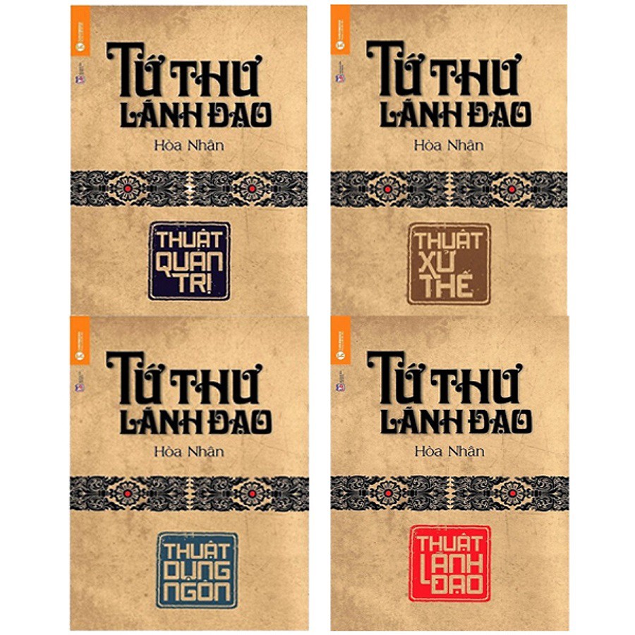 Nguyetlinhbook sách - bộ 4 cuốn tứ thư lãnh đạo - hoà nhân .