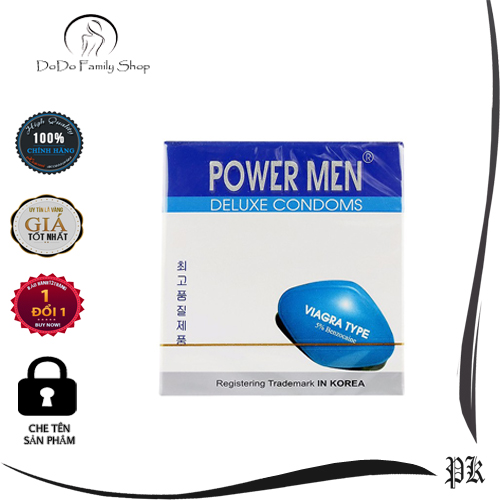 Bao cao su powermen viagra 5% hộp 3 chiếc