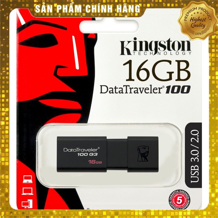Usb 16gb kingston datatraveler 100 g3