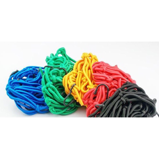 Lưới Ràng Đồ / Dây Ràng / Thun Lưới Tiện Dụng Xe Máy Đi Phượt KmZero MotoWolf - Cỡ Lớn, Dây To.