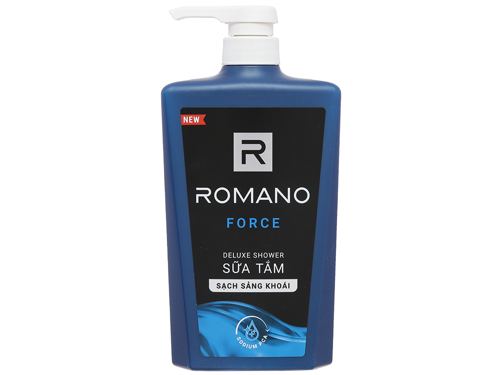 Sữa tắm hương nước hoa Romano Force 650gr - sạch sảng khoái dưỡng da