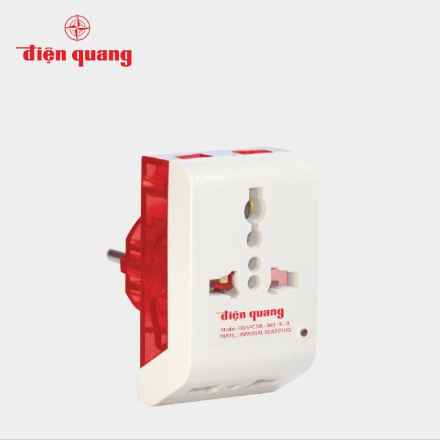 Bộ chia 3 ổ cắm điện quang 3 lỗ hàng chính hãng..