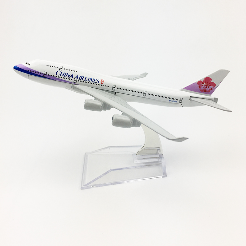 Mô hình máy bay China Boeing 747 16cm+đế trưng bày