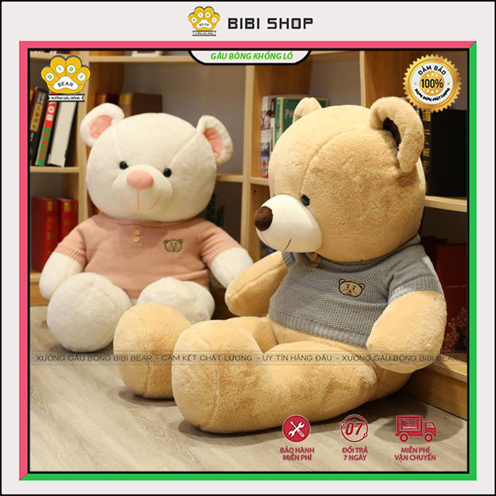 Gấu bông teddy áo len cực lớn siêu đẹp