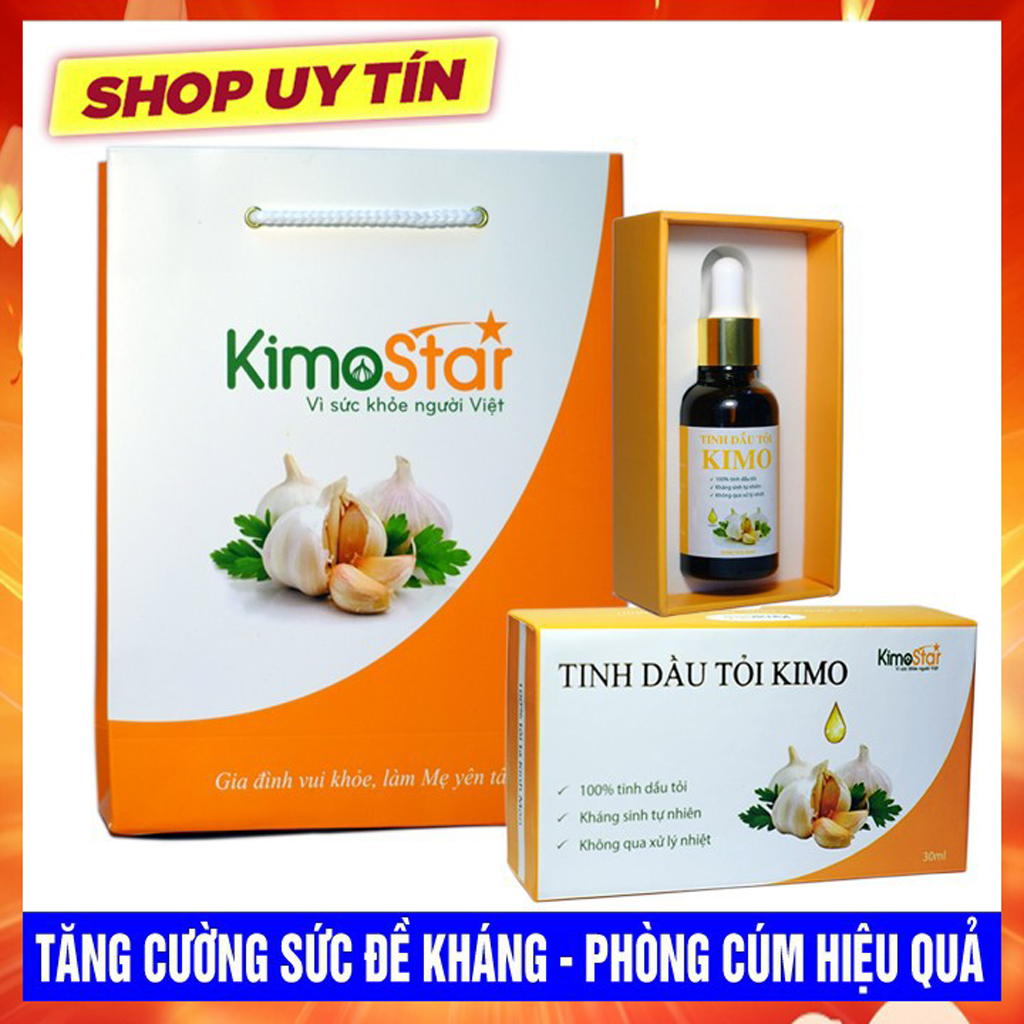 Tinh dầu tỏi Kimo 30ml kháng sinh tự nhiên