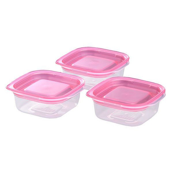 Bộ 3 hộp nhựa đựng đồ ăn dặm cho bé 90ml hàng nhật