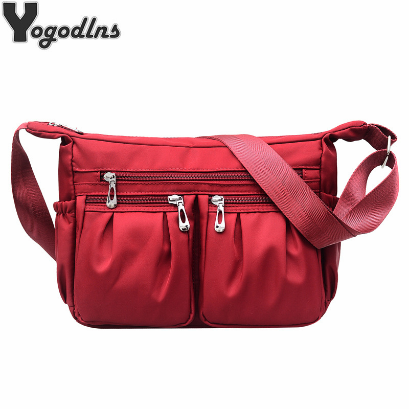 Women Large-capacity Shoulder Bag Waterproof Nylon Bag Casual Outdoor  Travel Bag Wild Lightweight Messenger Bag | Wish