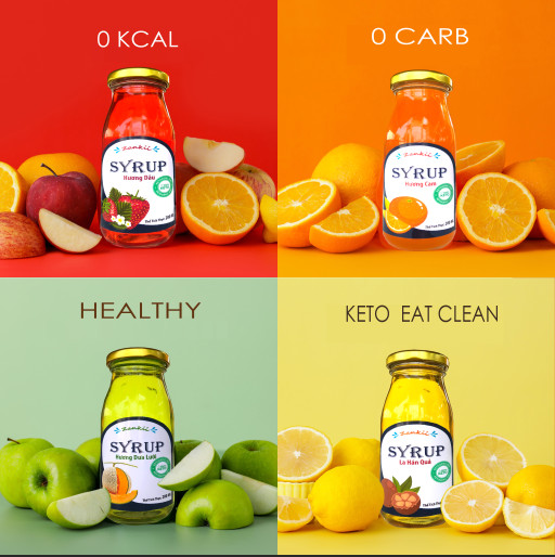 [siro không đường] syrup keto zankii (cho người ăn bún nưa keto, eat clean, gymer, lowcarb, tiểu đường)