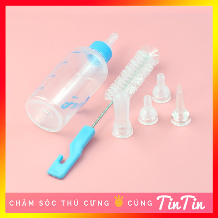 Bình Ti Bơm Sữa Cho Chó Mèo Con và Sơ Sinh Dung Tích 60ml và 120 ml