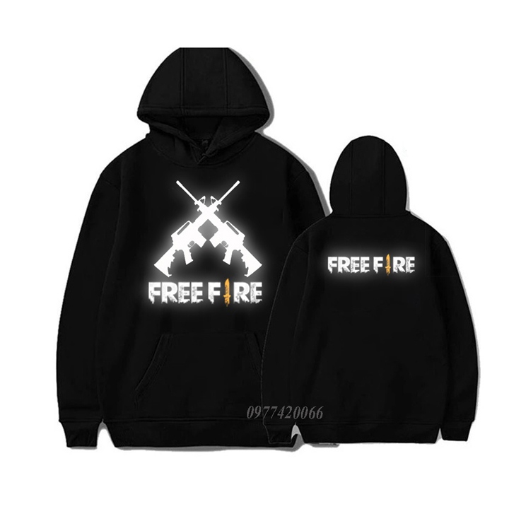 áo free fire, áo hoodie free fire phản quang, áo hoodie freefire