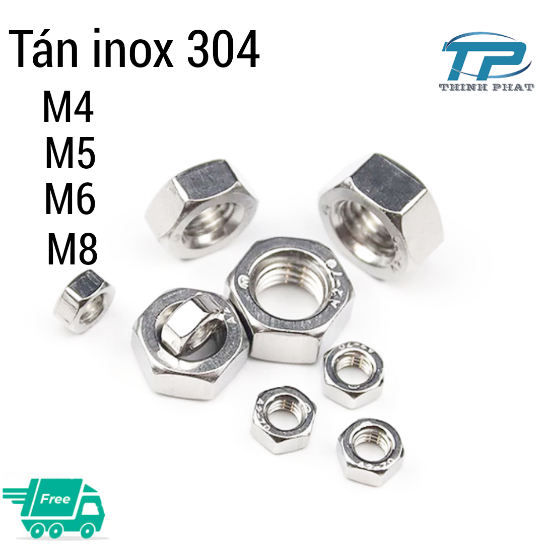 20 con tán M4 M5 M6 hoặc M8 inox 304 có thể chọn số lượng 20 hoặc 50 con sẽ rẻ hơn