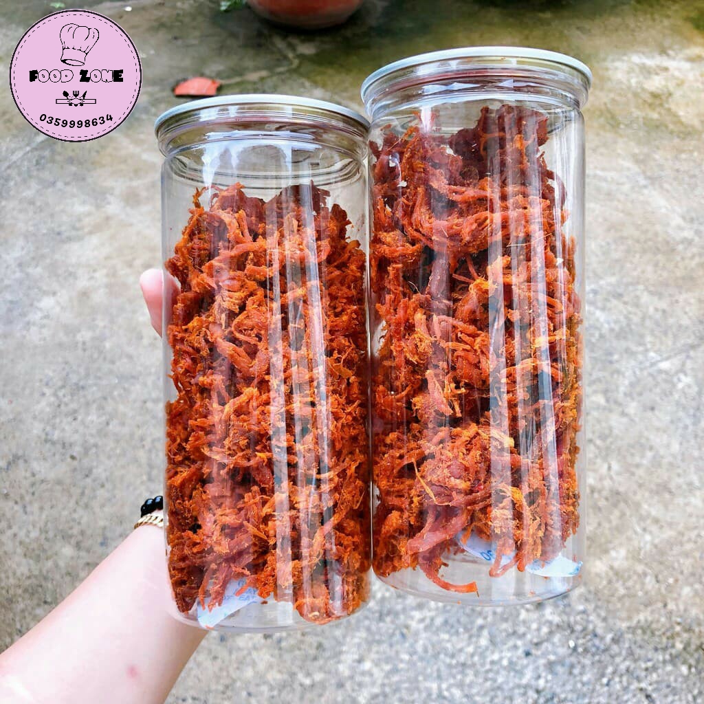 Khô bò xé sợi loại ngon hũ pet 300g -Nana Food đồ ăn vặt ngon